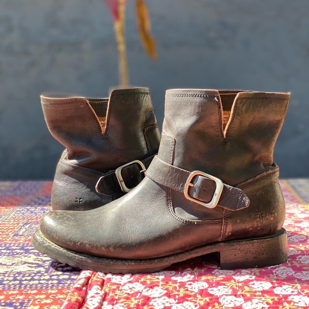 Brown Leather Ankle Boots Women’s